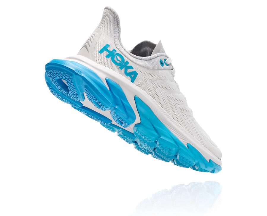 Zapatillas Running Hoka One One Mujer - Clifton Edge - Blancas/Azules - YBV978614